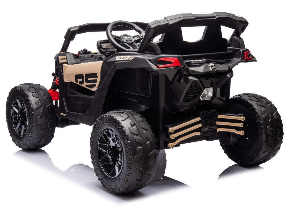 Masinuta Can Am UTV Electrica Leantoys - Kaki - imagine 6