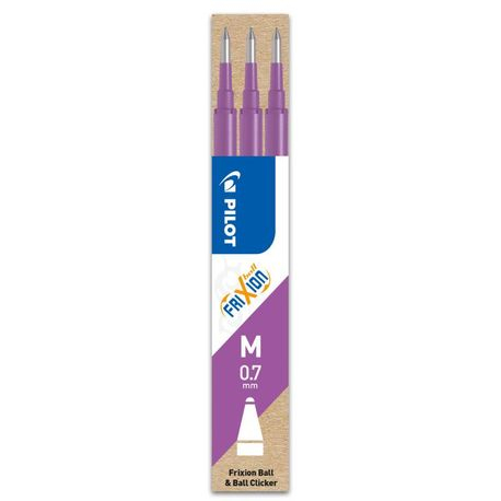 Rezerve Pilot Frixion Ball 0.7mm, Mov, Set 3 Buc