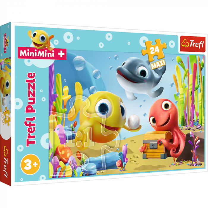 Puzzle Trefl 24 Maxi Peștiorii Fericiți