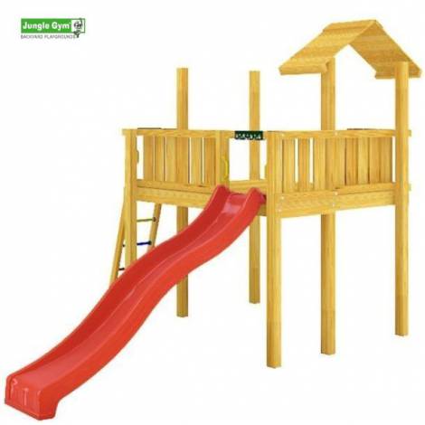 Playhouse Platform XL cu Tobogan 3m Junglegym - imagine 6