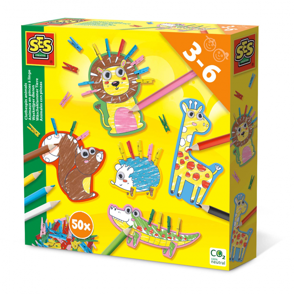 Kit Animale cu Cărlije Ses Creative | 3-6 Ani