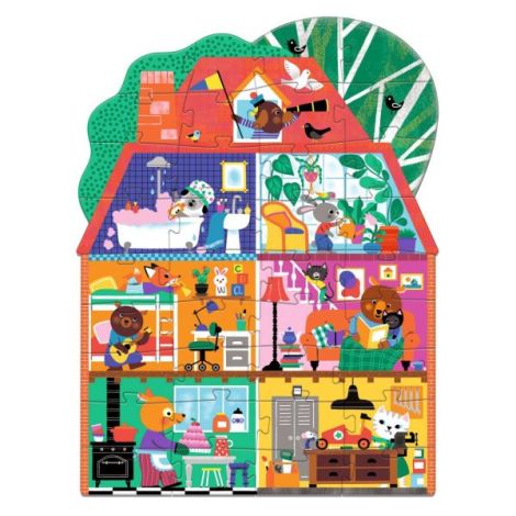 Puzzle Djeco Casa Prieteni | Gigantic | 36 piese - imagine 4