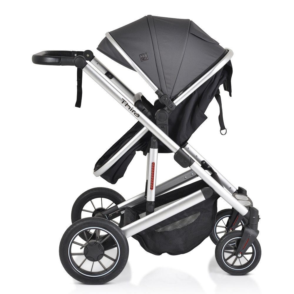 Carucior Transformabil 2in1 Moni Thira Grey Aluminiu - imagine 8