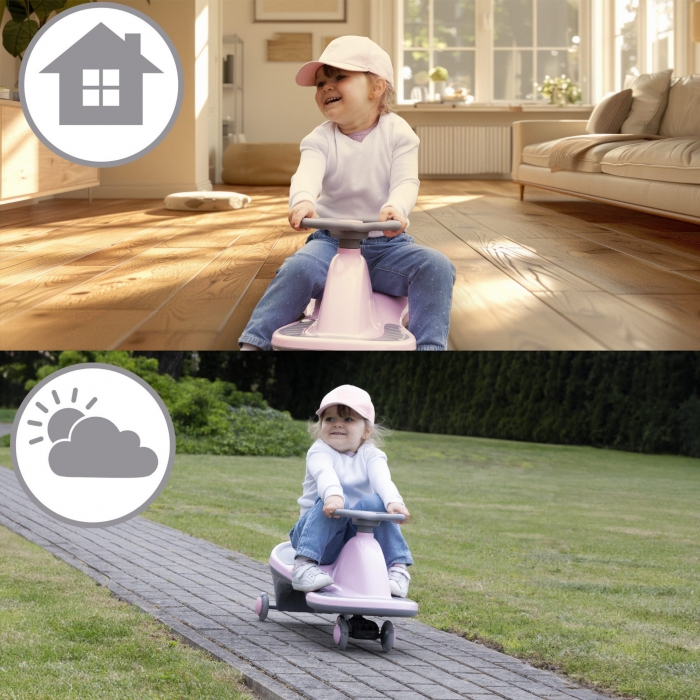 Kidwell PlasmaCar Rollo Roz cu Roti LED | 100kg - imagine 9