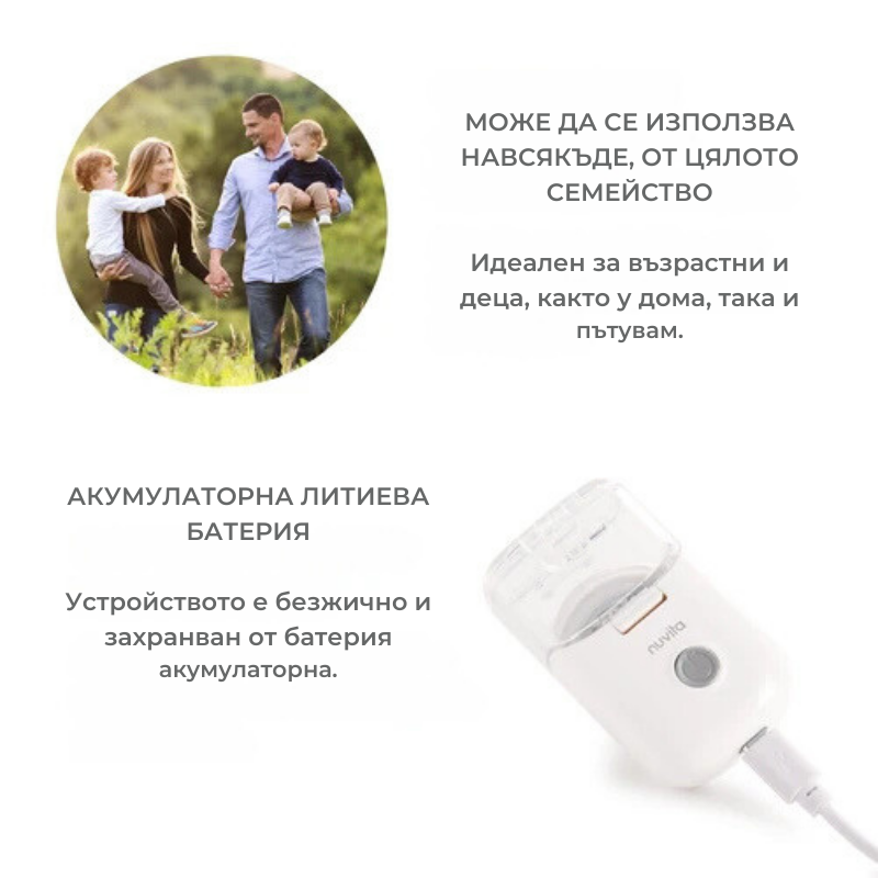 Nebulizator Portabil Mesh Nuvita - Terapie Confortabilă - imagine 6
