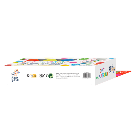 Set 5 Carioci Dot Markers Haku Yoka Lavabile - imagine 2