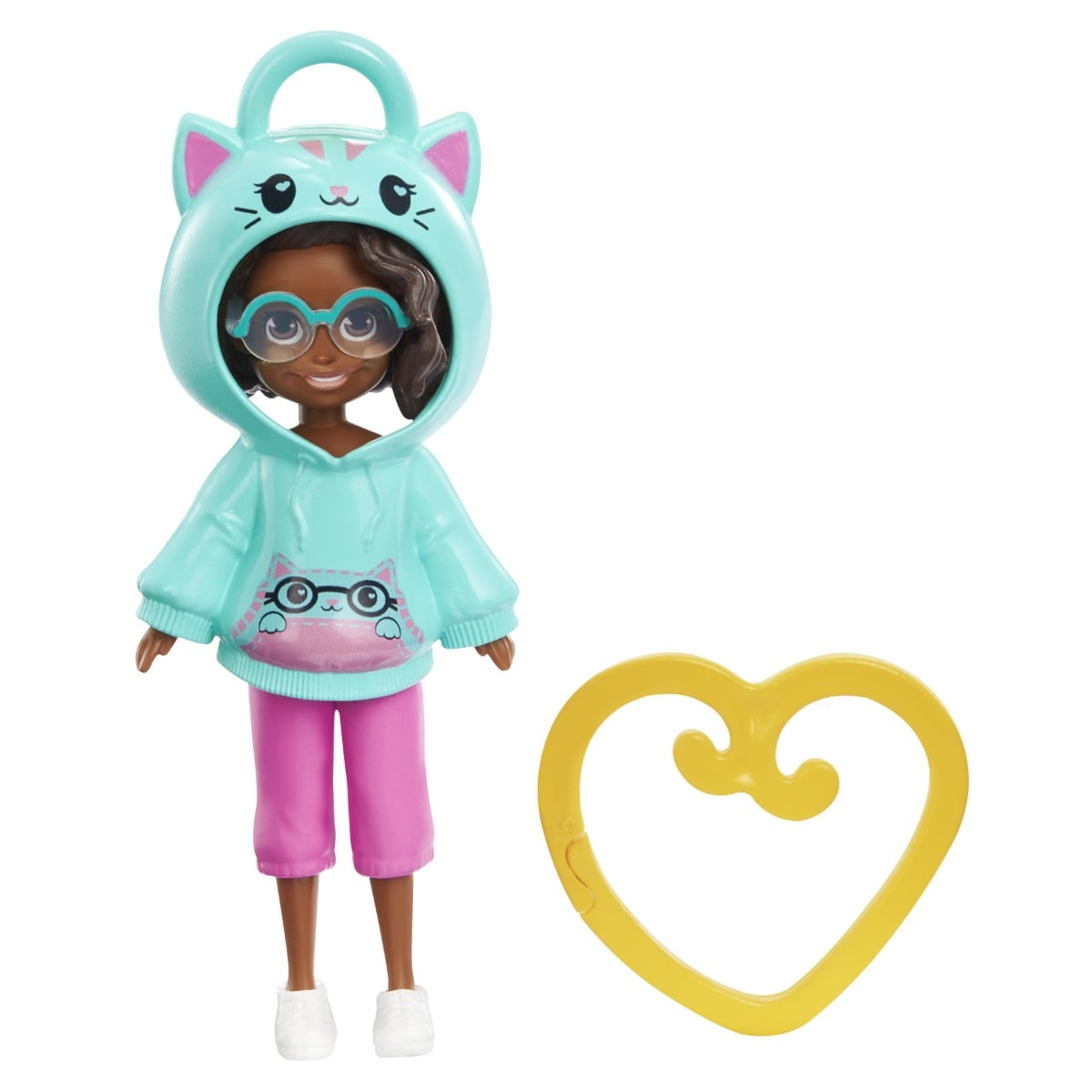 Papusa Polly Pocket cu Hanorac Pisicuta