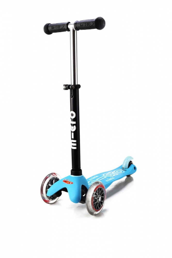 Trotineta Micro Mini2go Deluxe Blue | Cu Scaun și Depozitare - imagine 3