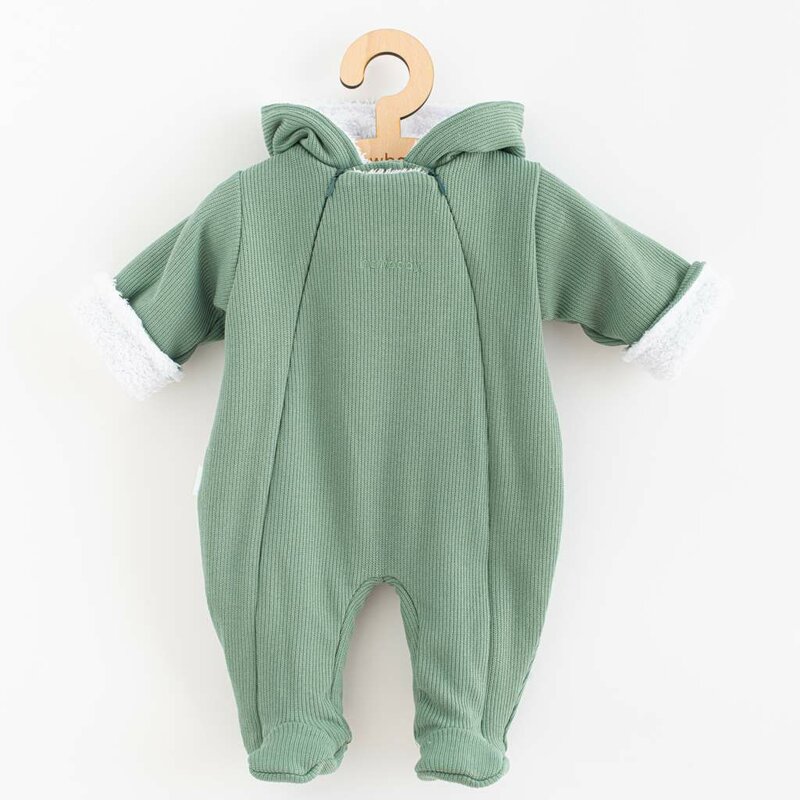 Salopeta New Baby Frosty Mint cu Glugă - 56