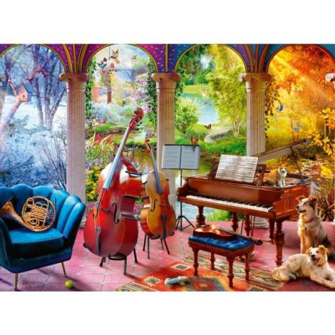 Ravensburger Puzzle 100 Piese XL - Anotimpuri Muzicale - imagine 3