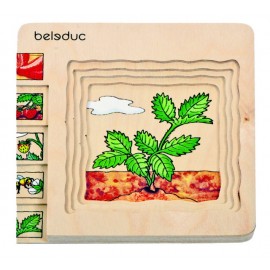Puzzle Stratificat Capsuna Beleduc - Educativ - imagine 2