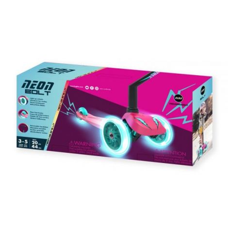Trotineta Neon Bolt Pink 3 Roti LED - 199 RON - imagine 6