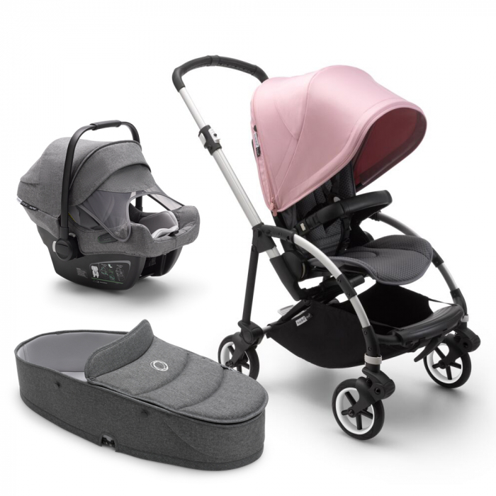 Bugaboo Bee 6 3-in-1 Grey Melange Soft Pink