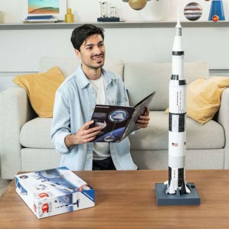Construiște Racheta Apollo | Puzzle 3D Ravensburger - imagine 4