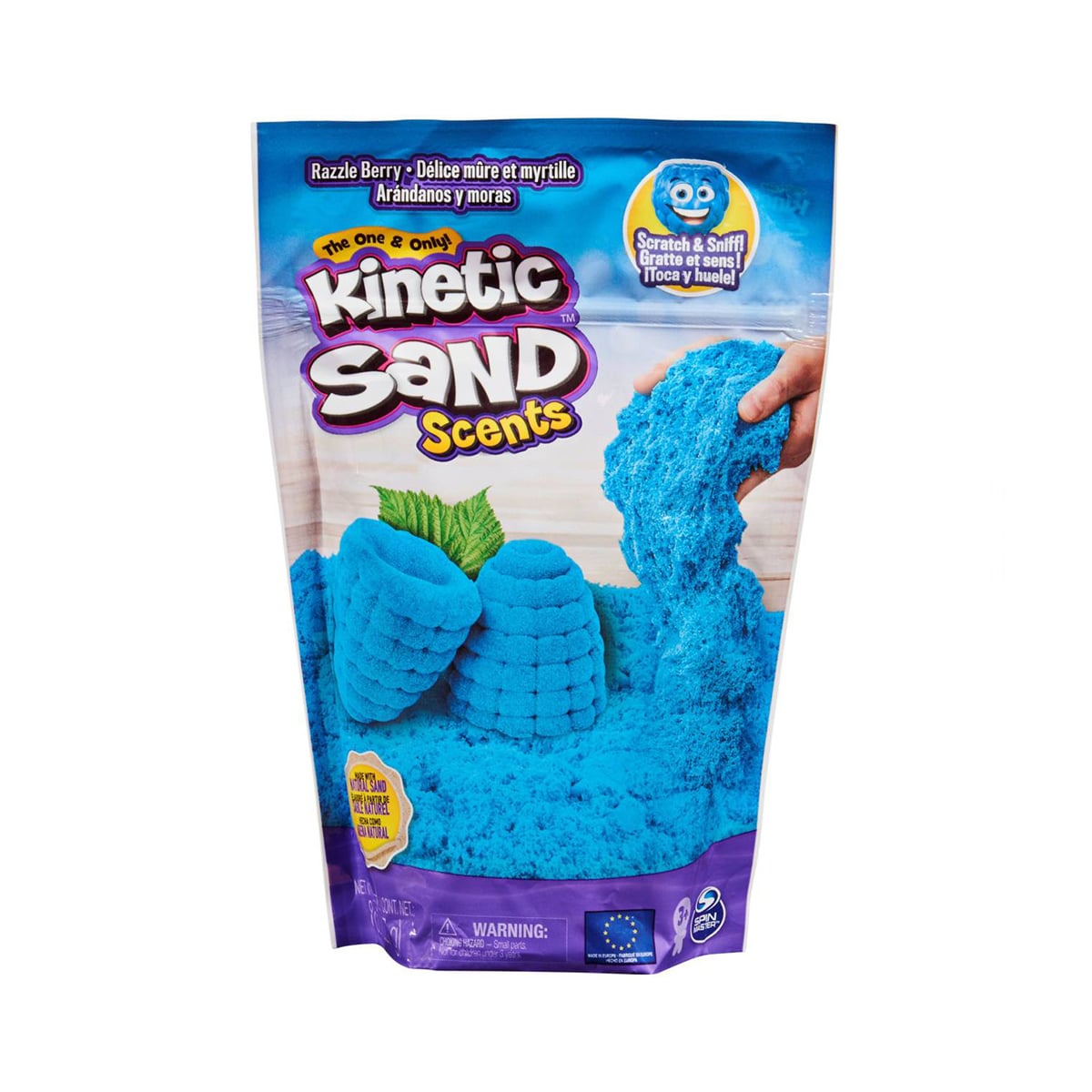 Nisip Kinetic Sand Blue Rasperry Parfumat 227g