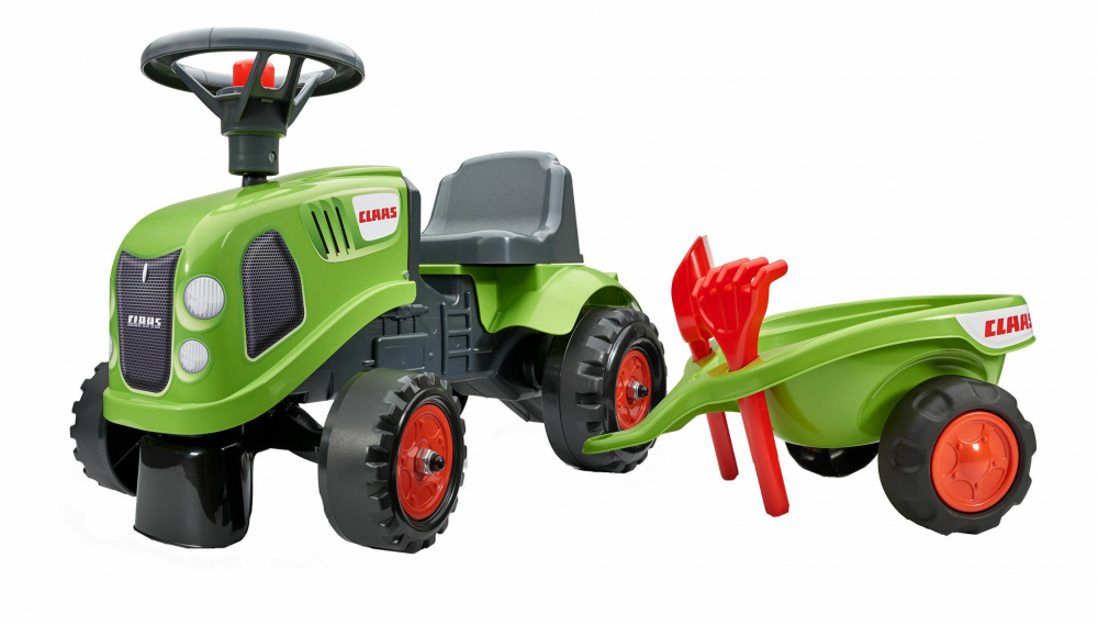 Tractor Falk Claas cu Remorcă, Verde - imagine 3