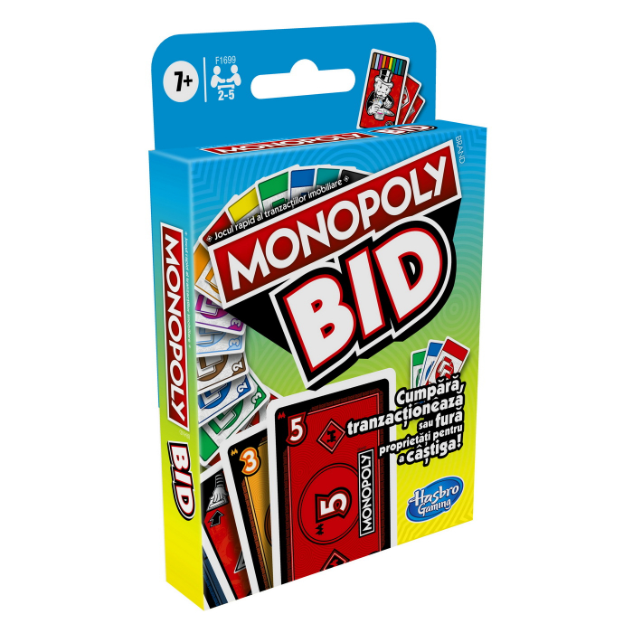 Monopoly Bid - Joc de Carti Rapid si de Strategie