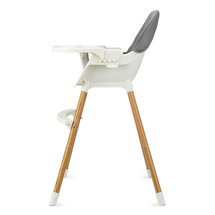 Scaun Masa Momi Reki Gri, Piele Ecologica - imagine 2