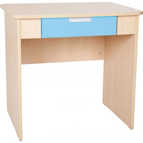 Birou Quadro Moje Bambino cu sertar, bleu