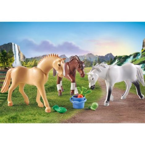 Playmobil - 3 Cai Cu Accesorii pentru Copii - imagine 2