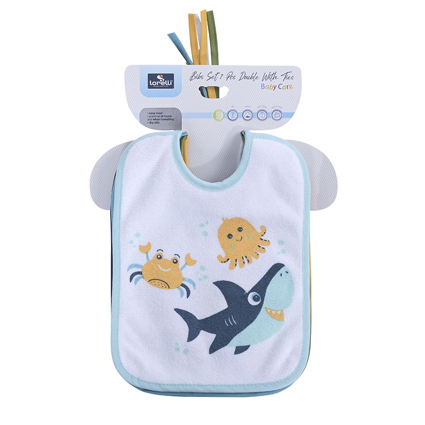Set 7 Bavete Bumbac Lorelli, Snur, 20x25.5 cm - imagine 6