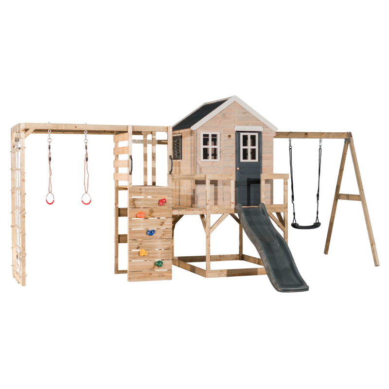 Căsuță Grădină Wendi Toys cu Tobogan și Leagăn - imagine 6
