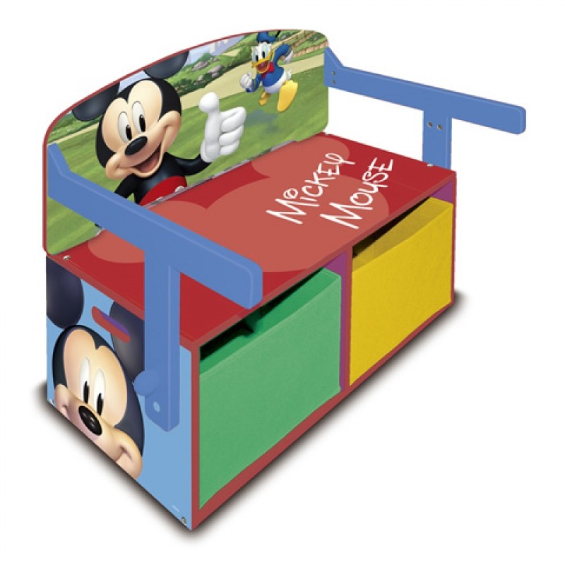 Mobilier 2 în 1 Depozitare Jucării Mickey Mouse - imagine 2