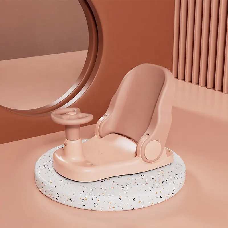 Scaun baie Little Mom Car Pink - Pliabil