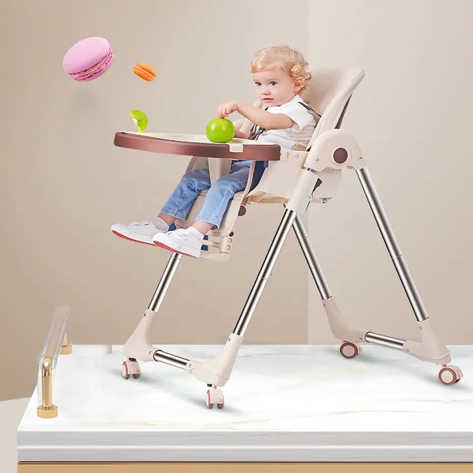 Scaun Masa Little Mom 2in1 Albastru, Pliabil - imagine 3