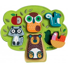 Puzzle Djeco Oski Animale Lemn