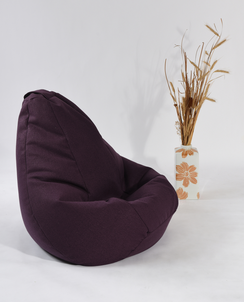 Fotoliu Pufrelax Hobbit Purple, Husă Detasabilă - imagine 2