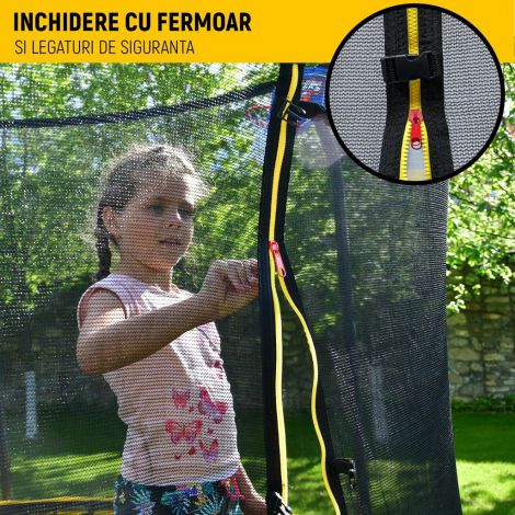 Trambulina Flex Mini 150 Progressive + Plasa Protectie - imagine 3
