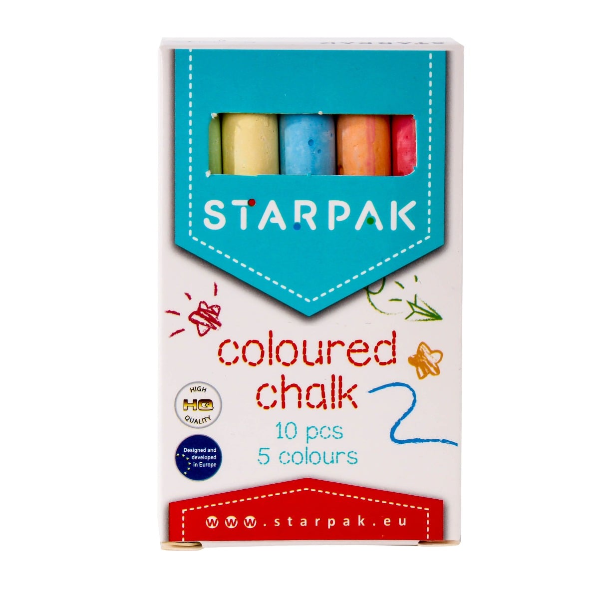 Set Cretă Colorată Starpak, 5 Culori, 10 Bucăți