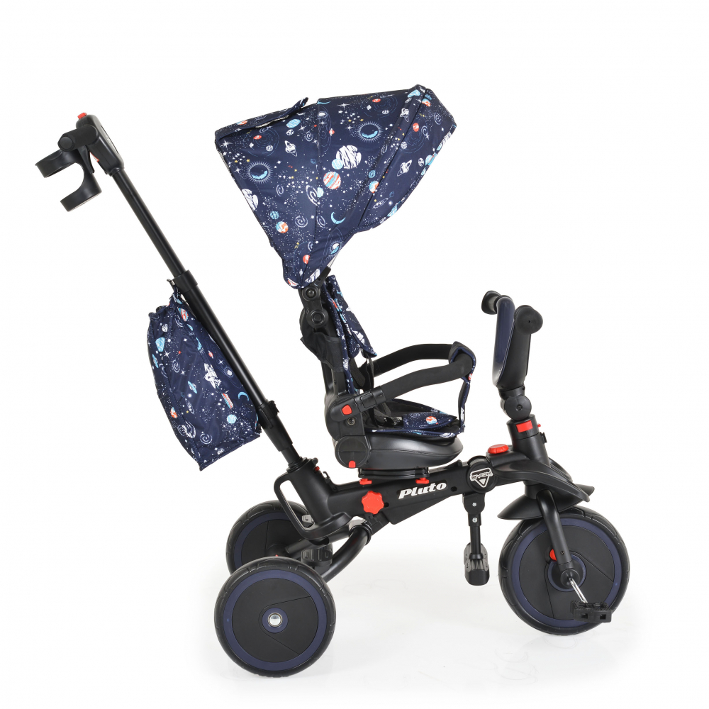 Tricicleta Byox Pluto Blue Pliabilă cu Scaun Rotiv - imagine 7