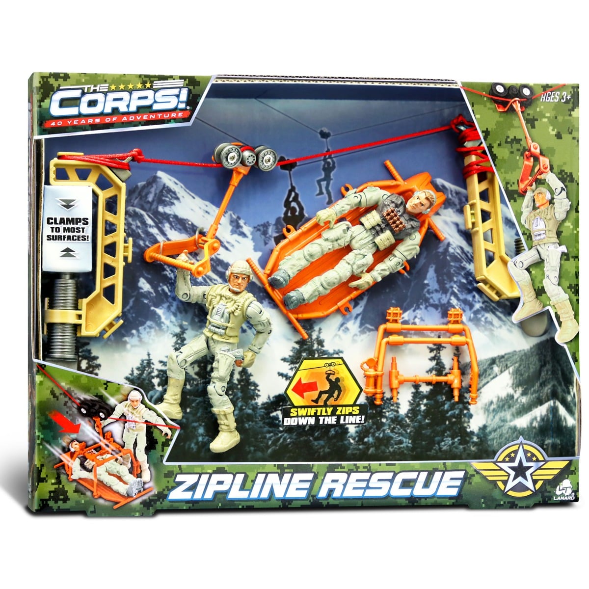 Set The Corps Universe Zipline Rescue Lanard