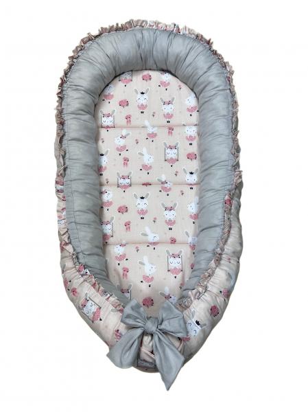 Baby Nest Bunny Pink Mykids - Confort și Siguranță - imagine 3