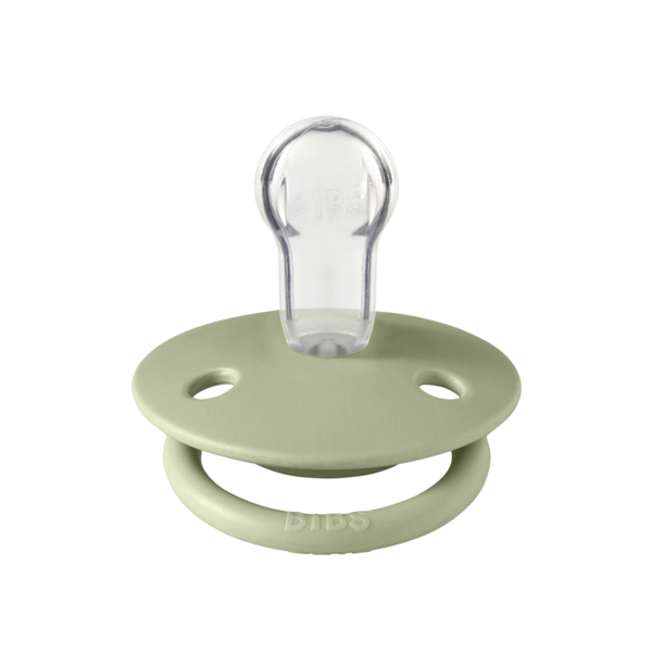 Suzeta BIBS Lux Silicon, Tetină Rotundă, Sage