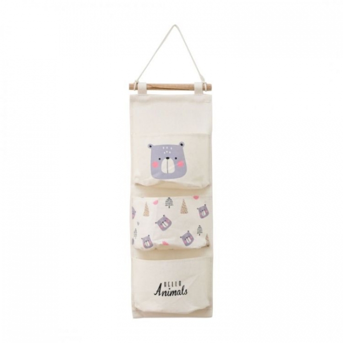 Organizator Textil Perete Ecotoys 3 Compartimente - imagine 2