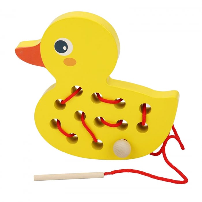 Jucărie Montessori Ratusca cu Snur Krista