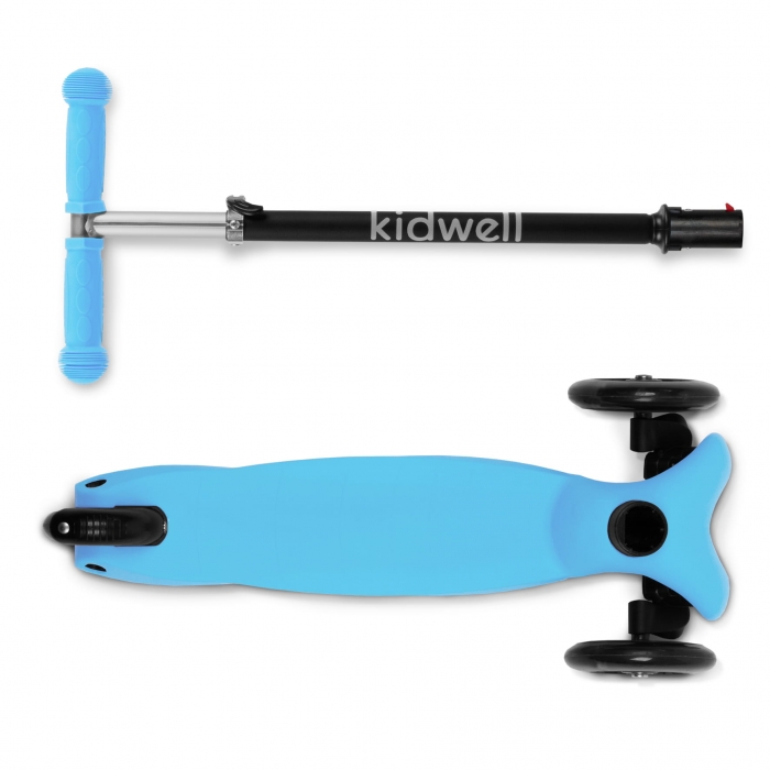 Trotineta Kidwell UNO Blue cu LED 3 roti - imagine 6