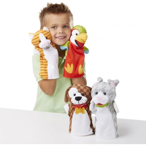 Set 4 Păpuși de Mână Animale Melissa & Doug - imagine 8