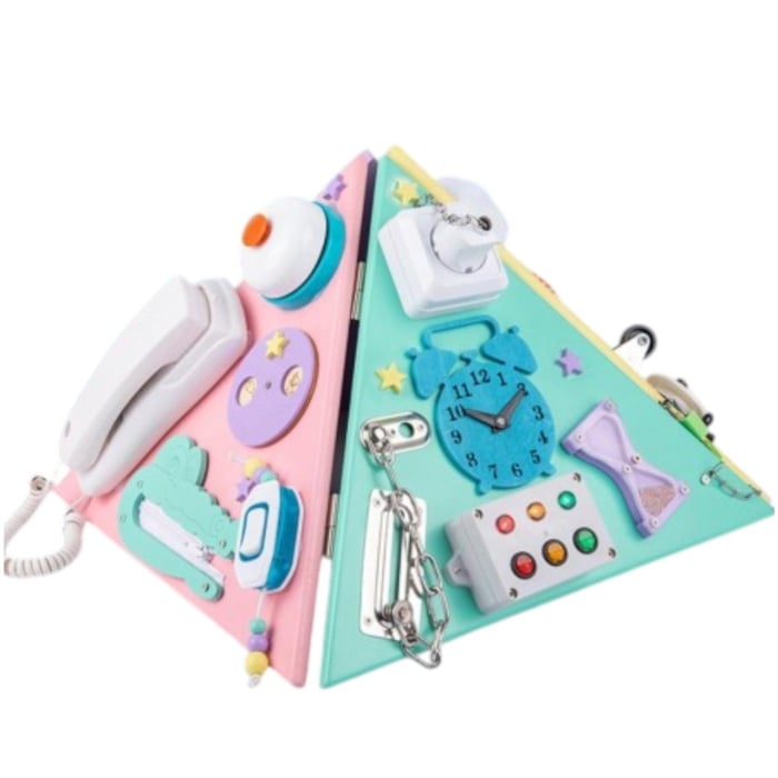 Piramida Montessori Krista cu 25 Activitati, Lemn