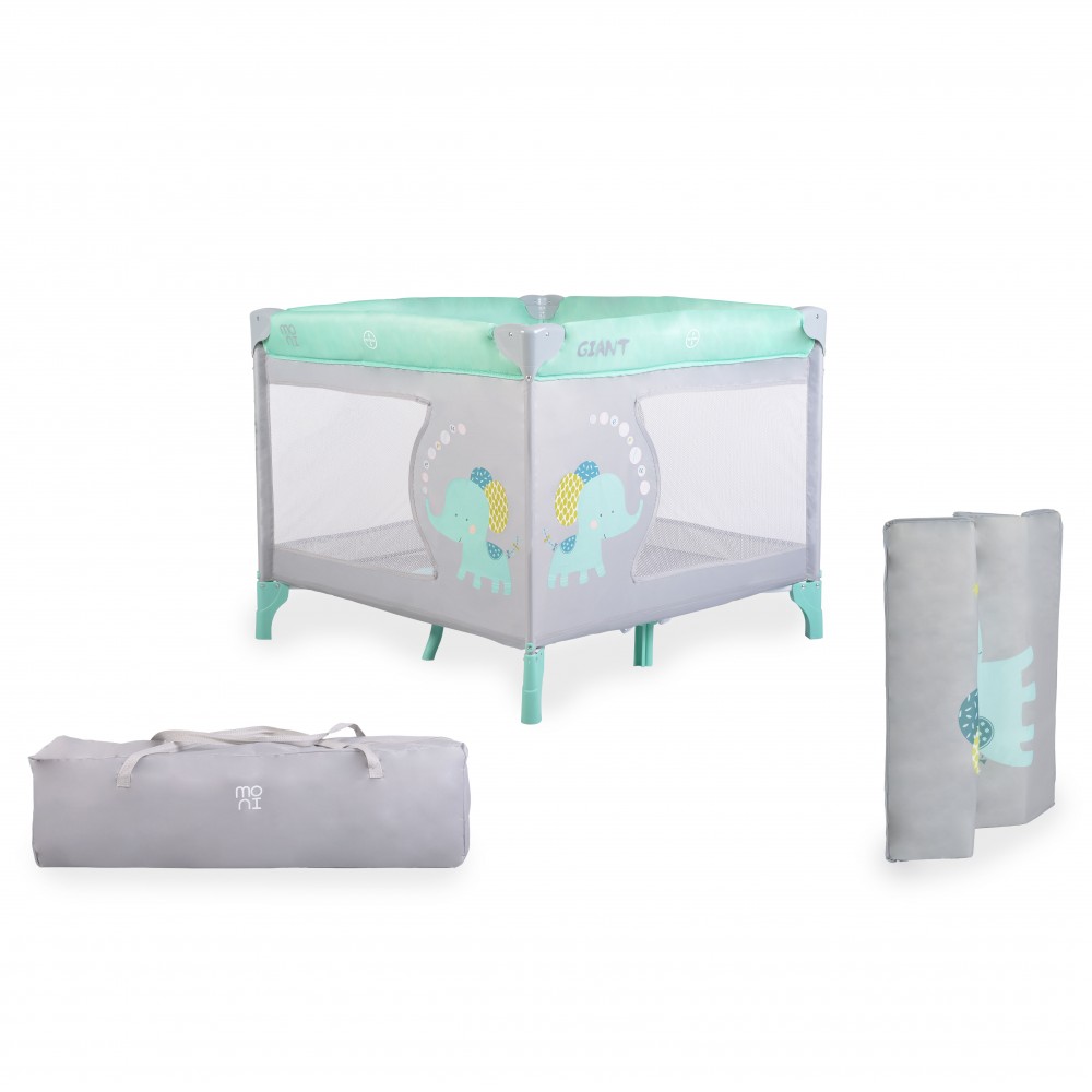 Tarc Pliabil Moni Giant Mint 93x93 cm Sigur - imagine 6