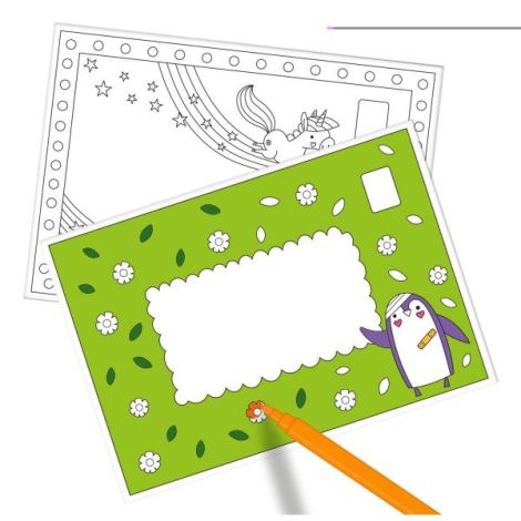 Carticica Colorat Felicitari Galt - 12 Piese - imagine 4