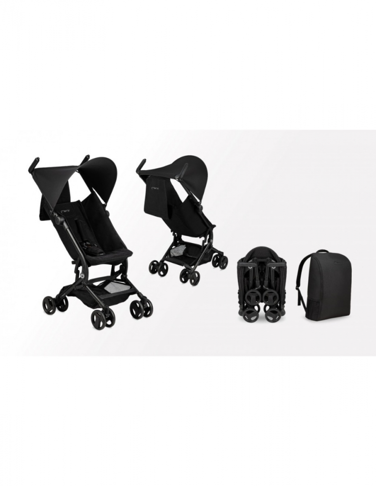 Cărucior Sport MoMi Grace Black, Ultra Ușor și Compact