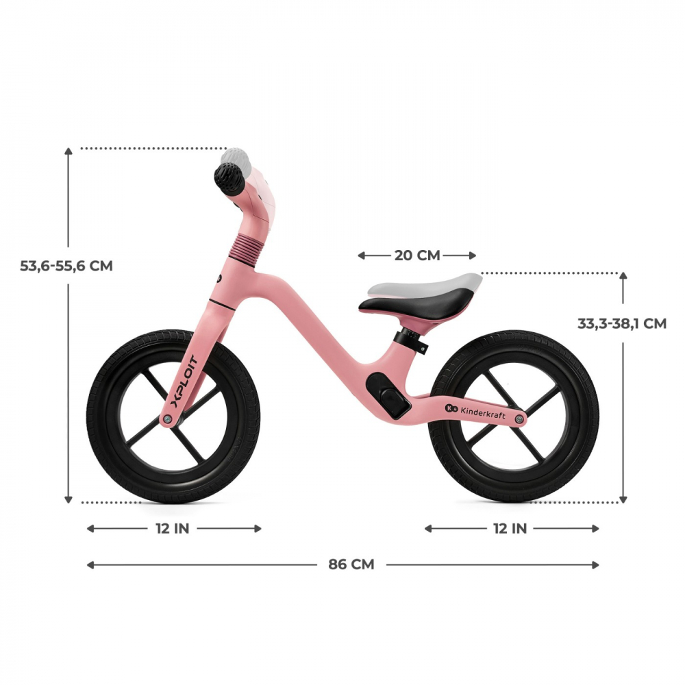 Bicicleta Fără Pedale Kinderkraft Xploit - Ușoară și Rezistentă - imagine 7