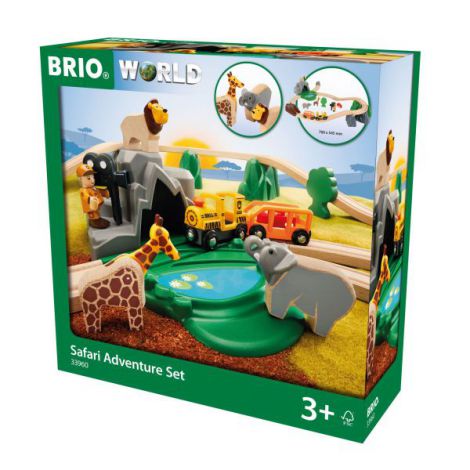 BRIO Set Aventură în Safari 33960 - Trenuleț cu Animale