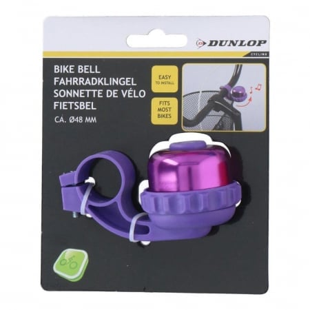 Sonerie Bicicletă Dunlop 48mm Mov Siguranță