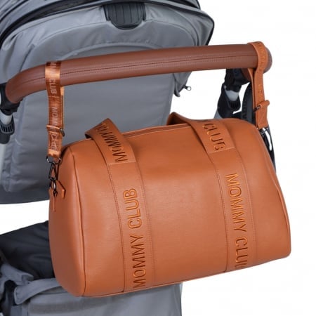 Geanta infasat Childhome Mommy Club piele maro - imagine 4