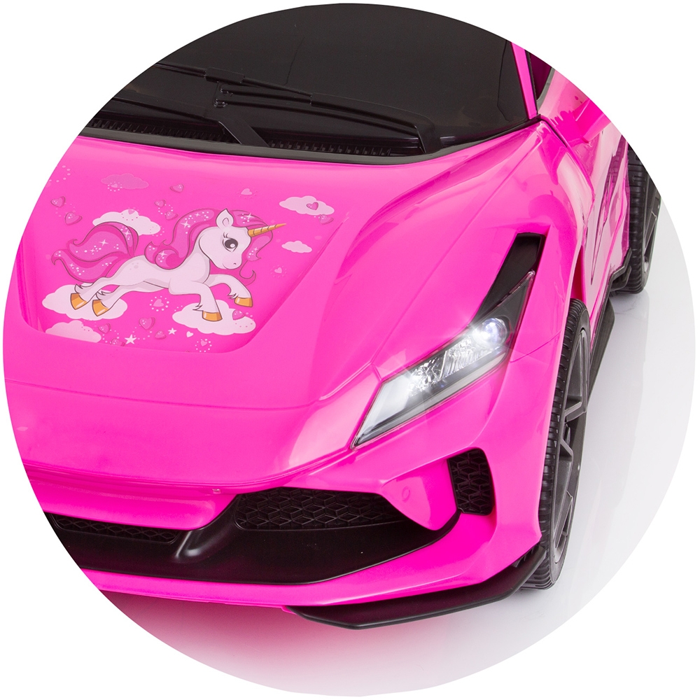 Masinuta Electrica Chipolino Unicorn Pink 50W - imagine 7